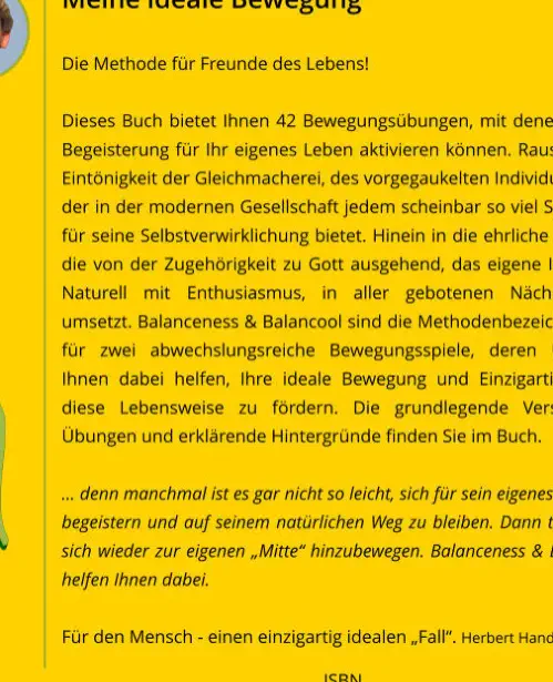 Buch - Meine ideale Bewegung von Herbert Handler