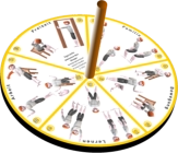 Balanceness Spiel mit Scheiben