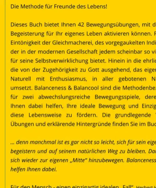 Buch - Meine ideale Bewegung von Herbert Handler