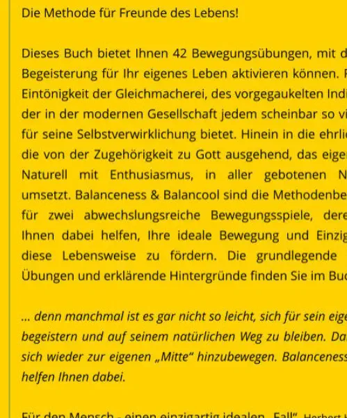 Buch - Meine ideale Bewegung von Herbert Handler